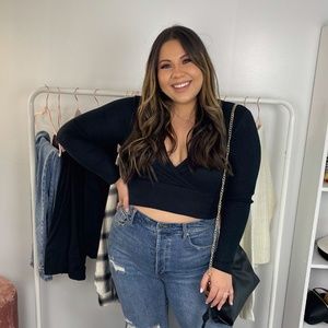 Wild Fable Long Sleeve Crop Top